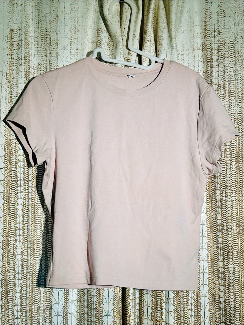 Uniqlo Pale Pink Mini Crew Neck Tee